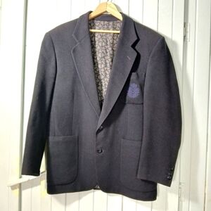 wool/cashmere blend academia blazer